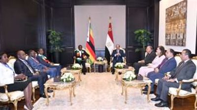 الرئيس السيسي يستقبل نظيره الزيمباوي بمدينة شرم الشيخ