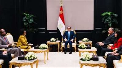 الرئيس السيسي يستقبل المديرة التنفيذية لوكالة الاتحاد الأفريقي للتنمية 