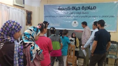 توقيع الكشف الطبي على أكثر من ١٤٠٠ مريض بقرية جميزة بالشرقية
