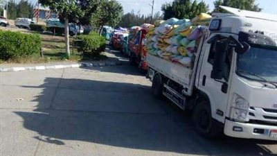 ضبط 2 طن و625 كيلو قمح محلي قبل تهريبه للسوق السوداء بالشرقية