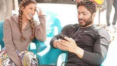 دينا الشربيني تواصل تصوير مشاهدها في فيلم تاج مع تامر حسني