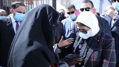 وزيرة الصحة تتفقد أعمال التطوير ورفع الكفاءة بمستشفى القصاصين