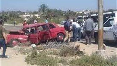 إصابة طفل بكسر بعظام الجمجمة بحادث تصادم سيارتين ربع نقل بسوهاج