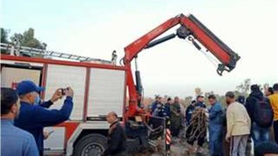 إصابة شخصين في انقلاب ملاكي بالرياح التوفيقي ببنها