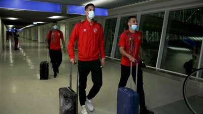 الأهلي يصل إلى استاد مكابا لمواجهة سيمبا