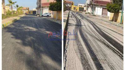 الانتهاء من رصف طريق بتكلفة ٦٠٠ ألف جنيه بحوش عيسي