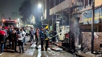 انفجار إسطوانة غاز بمخبز في بني سويف