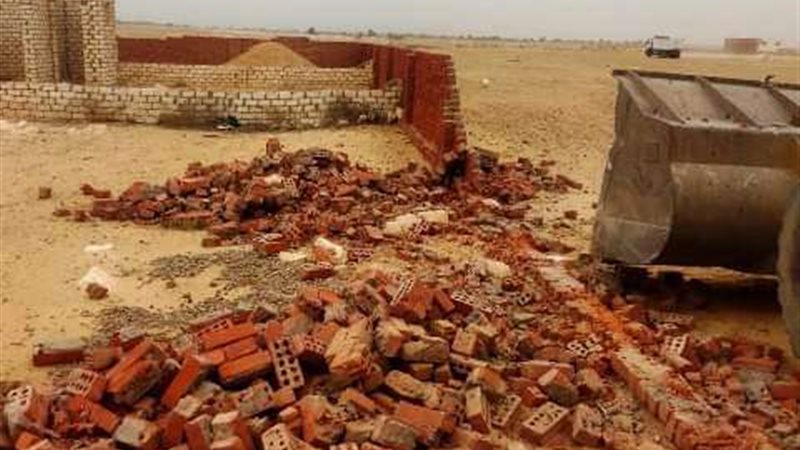 ازالة التعديات بمحافظة