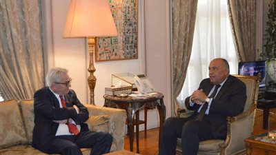 وزير الخارجية يستقبل المنسق الأممي الخاص لعملية السلام في الشرق الأوسط