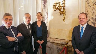 النائب العام يحتفل بإجراءات استرداد جداريتين أثريتين بالعاصمة الفرنسية