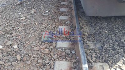 خروج قطار الزقازيق عن القضبان قبل محطة مصر