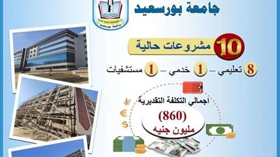 التعليم العالي يستعرض تقريرًا ميدانيًا حول مشروعات جامعة بورسعيد بتكلفة 860 مليون جنيه