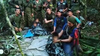 4 أطفال أحياء بعد 40 يوماً من تحطم طائرتهم في غابات الأمازون