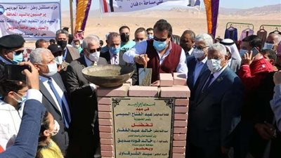 وزير التعليم العالي يضع حجر الأساس لفرع جامعة السويس في جنوب سيناء