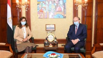 وزيرة الهجرة تستقبل سفير الاتحاد الأوروبي بالقاهرة لبحث سبل التعاون وتبادل الخبرات