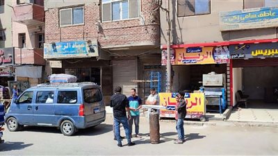 ٢٢ محضر إشغال فى حملة مكبرة بحي غرب مدينة المنيا