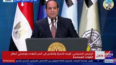 السيسي: ما يسطره أبنائنا من تضحيات سيتوقف التاريخ أمامها