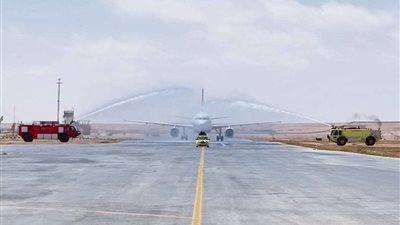 مطار مرسى مطروح يستقبل أولى رحلات الجوية القادمة من بلجراد