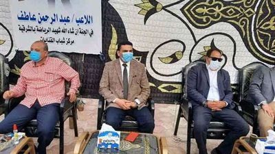 مجلس إدارة شباب القنايات يستقبل عزاء عبد الرحمن عاطف لاعب الفريق