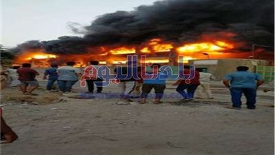 وزير القوى العاملة يتابع أسباب حريق مصنع العبور للملابس الجاهزة