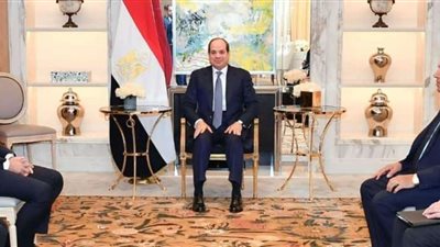 السيسي  يستقبل  رئيس شركة خطوط الملاحية الفرنسية
