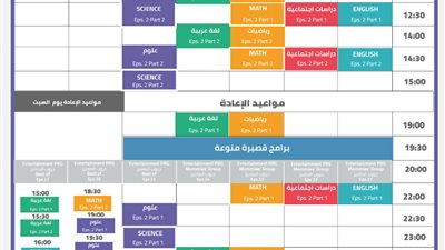 ننشر جدول حصص للصف الثالث الإعدادي 2021 الترم الثاني