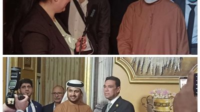 زهير وجوزيف يستقبلان سفير الإمارات بالدير المحرق بالقوصية