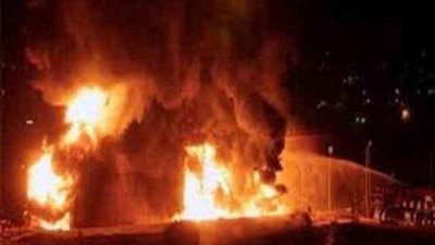 اندلاع حريق ضخم قرب مبنى الكابيتول بواشنطن.. فيديو