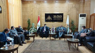 جامعة بنها تستقبل الزيارة السنوية لفريق التقييم لنظام الجودة الإدارية