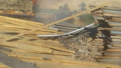 حريق شدة خشبية بمشروع محور ديروط دون خسائر بشرية