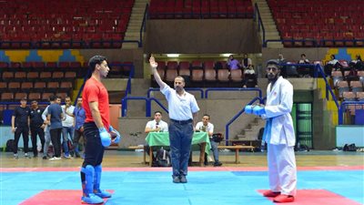 وكيل رياضة الشرقية يشهد اللقاء الودى بين منتخب الكاراتيه ونظيره الماليزي