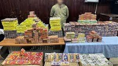 الداخلية تضبط مليون قطعة ألعاب نارية في الفيوم