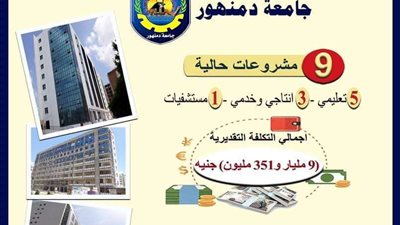 وزير التعليم العالي يستعرض تقريرًا ميدانيًا حول مشروعات جامعة دمنهور