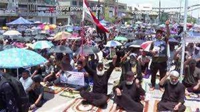 فيديو.. مظاهرة قرب سفارة السويد ببغداد استنكاراً لإحراق نسخة من المصحف