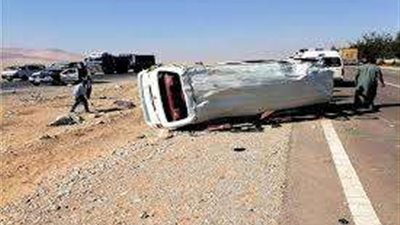 مصرع شاب وإصابة شقيقه إثر انقلاب سيارة بسوهاج