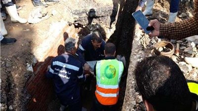 انفجار خط مياه الشرب بمدينة أبوتيج في أسيوط