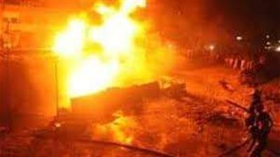 مصرع أب إثر حريق مطعم فول وطعمية في القليوبية