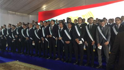 بداية حفل أداء اليمين القانونية للقضاة الجدد