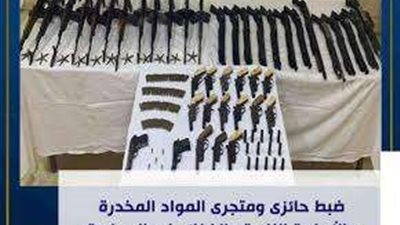 الداخلية: تضبط 42 قطعة سلاح خلال حملة أمنية بأسيوط