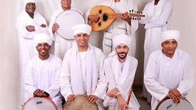 فرقة منيب التراثية تغنى من فلكلور النوبة بالأوبرا