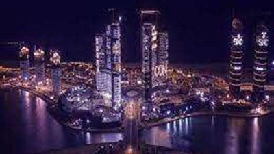 شاهد.. حي الأبراج في مدينة العلمين الجديدة