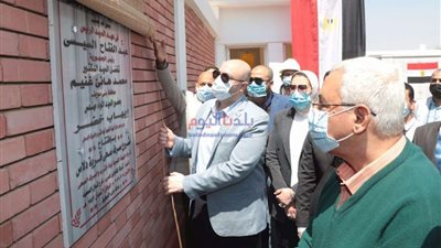 افتتاح مشروع الصرف الصحي بـ