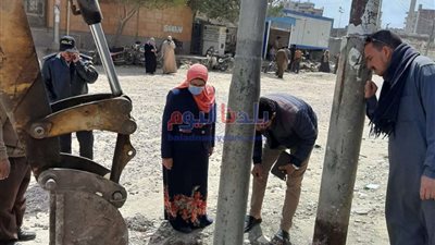 التجهيزات النهائية لرصف شارع سعد زغلول بأشمون