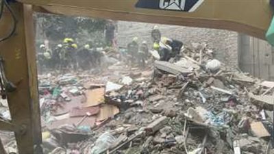 ارتفاع ضحايا العقار المنهار فى حدائق القبة إلى 9 أشخاص