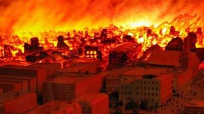 عاجل.. صور احتراق أحد أبراج معمل أسيوط لتكرير البترول