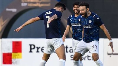 في أقل من ربع ساعة.. سيراميكا يتقدم على المصري بهدفين نظيفين بنهائي كأس الرابطة