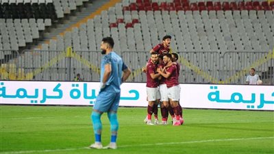 سيراميكا كليوباترا يتقدم على المصري بهدفين نظيفين في الشوط الأول