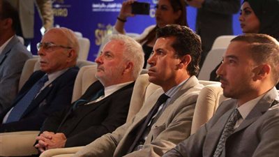 وزير الرياضة يشهد المؤتمر الصحفي للاعلان عن مشروع اكتشاف المواهب