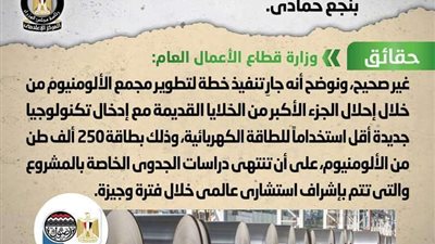 حقيقة اتجاه الدولة لتصفية مجمع الألومنيوم بنجع حمادي