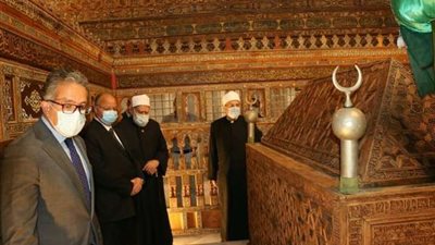 افتتاح مشروع ترميم قبة الإمام الشافعي